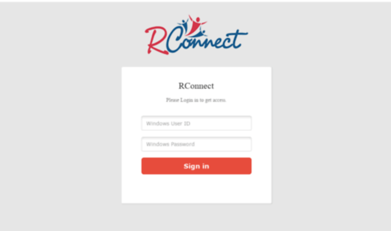 r connect login