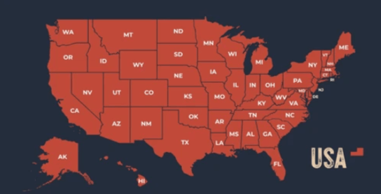 Printable:Uj3t4zt70_Q= United States of America Map