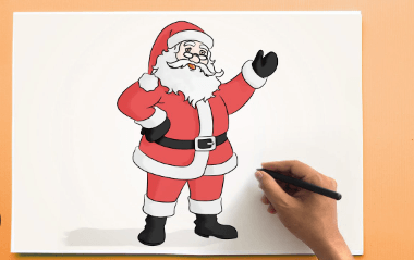 Drawing:-H36anon8bk= How to Draw Santa Claus