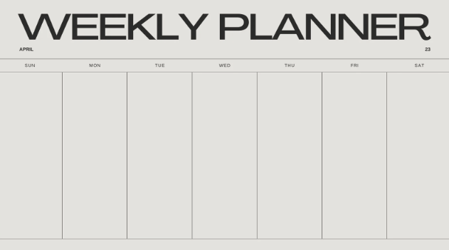 Free Printable:K2tedkccoqm= Printable Weekly Calendar