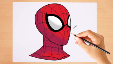 Easy:0c1ij5oj0ms= How to Draw Spider Man