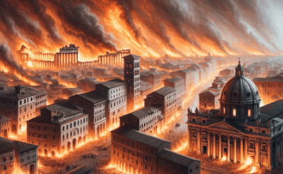 Fire in Rome Today